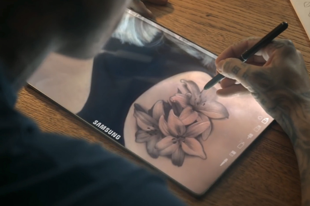 Samsung 5G remote tattoo