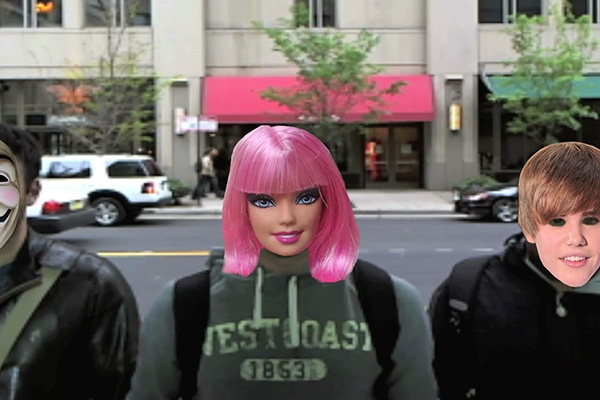 Identity Crisis Window Installation made in OpenFrameworks