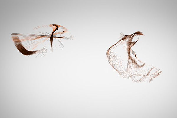 Ink + Water, music visualizer processing sketch