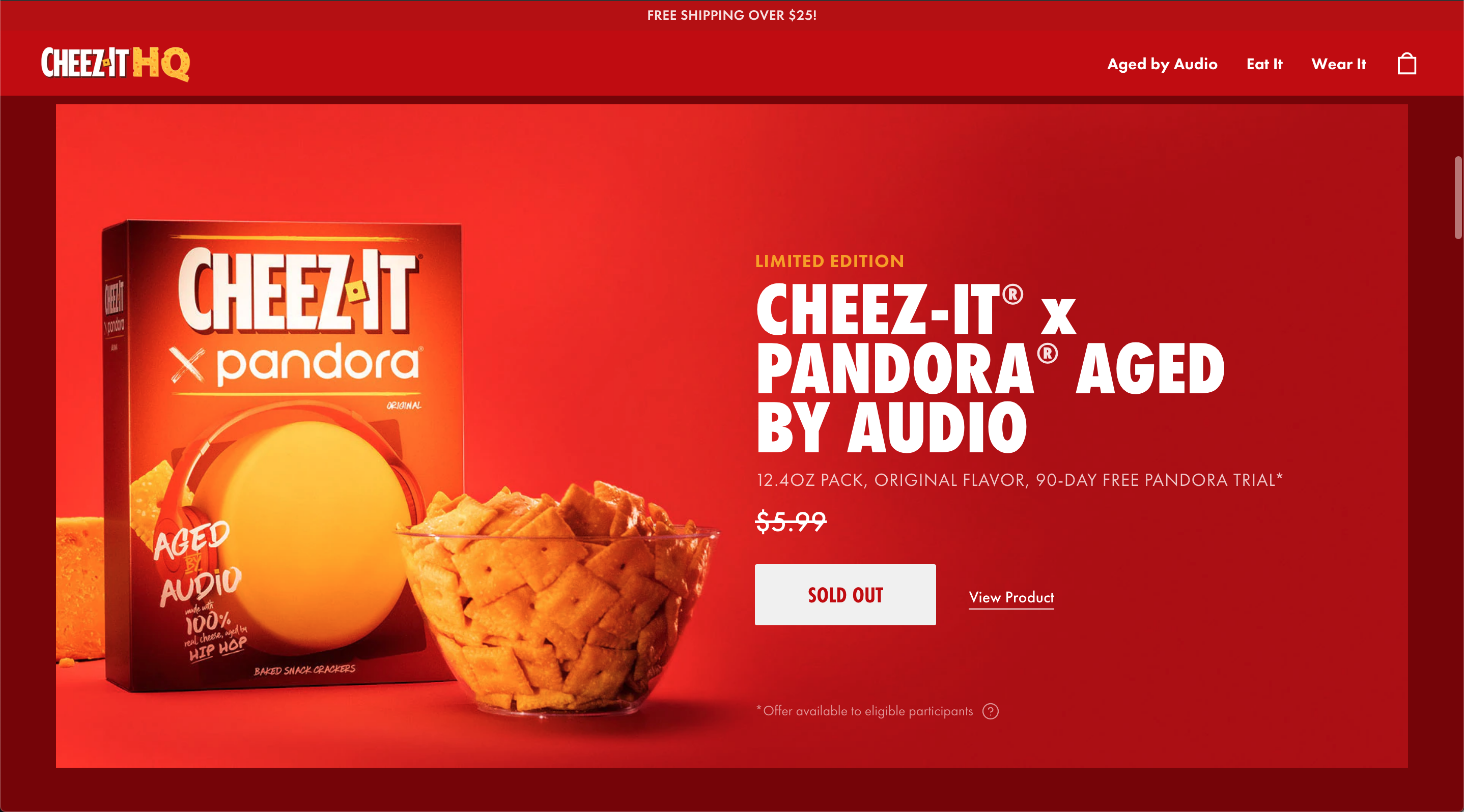 Sold out on agedbyaudio.com